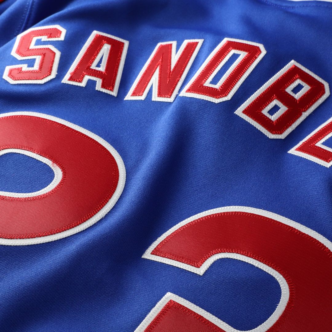 Chicago Cubs Ryne Sandberg 1984 Mitchell & Ness Throwback Authentic Jersey - Royal MLB Team Jersey Baseball Fan Apparel