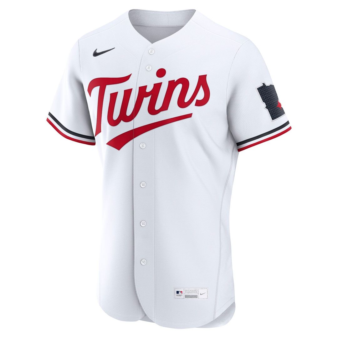 Minnesota Twins Nike Home Authentic Jersey - White MLB Team Jersey Baseball Fan Apparel