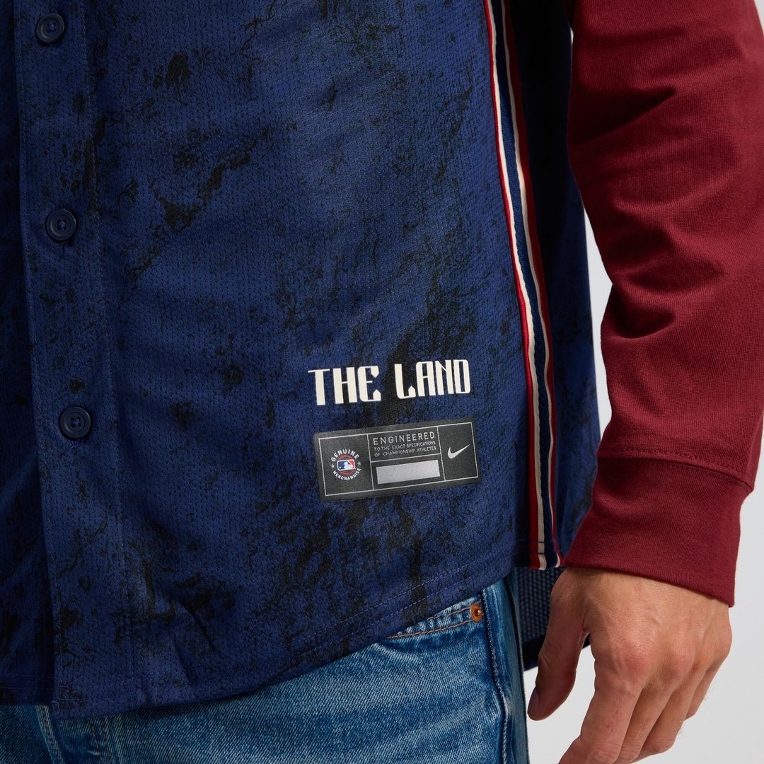 Cleveland Guardians Nike City Connect Limited Jersey - Navy MLB Team Jersey Baseball Fan Apparel