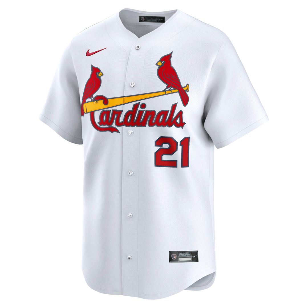 St. Louis Cardinals Lars Nootbaar Nike Home Limited Player Jersey - White MLB Team Jersey Baseball Fan Apparel