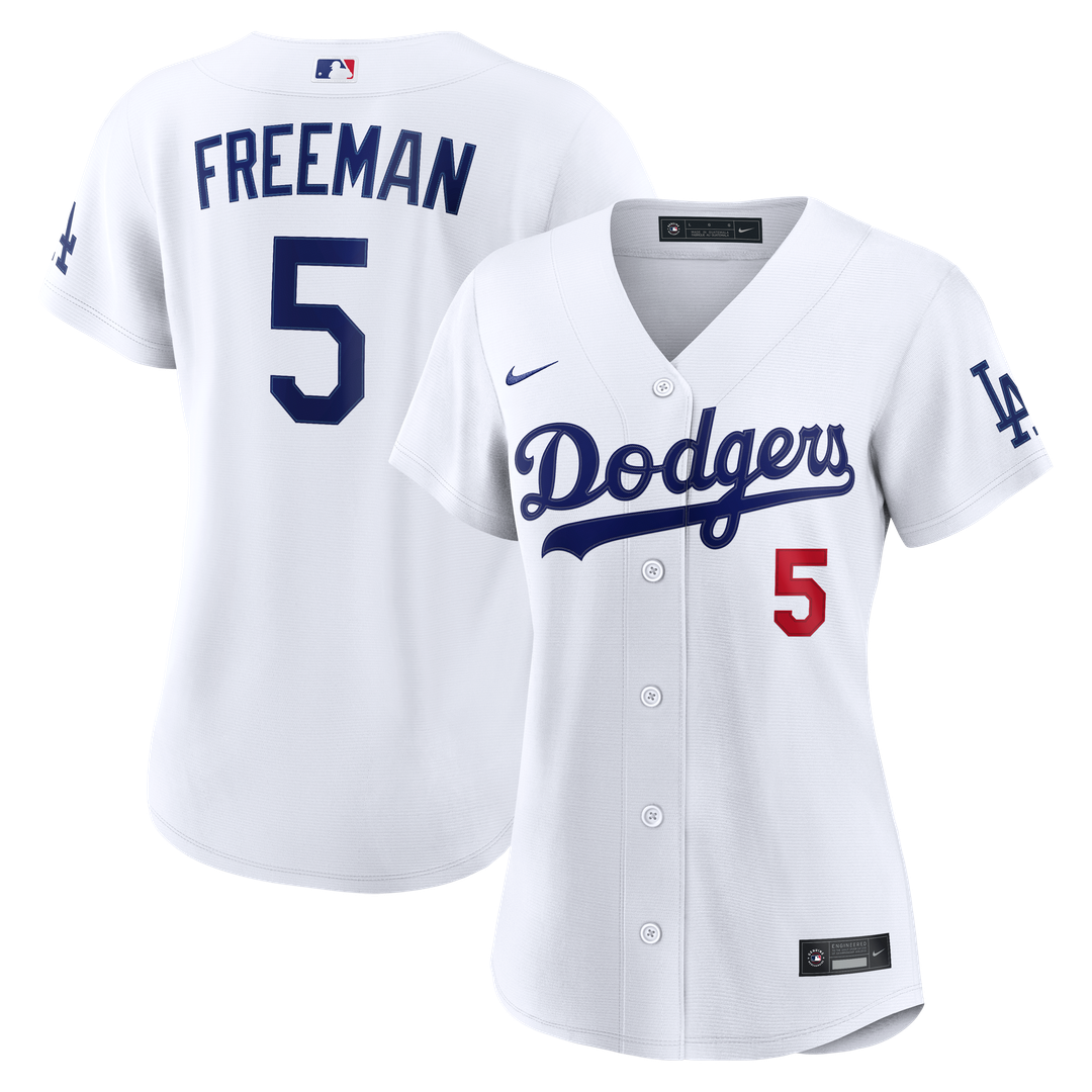 Los Angeles Dodgers Freddie Freeman Nike Women's Home Stadium Jersey - White MLB Team Jersey Baseball Fan Apparel