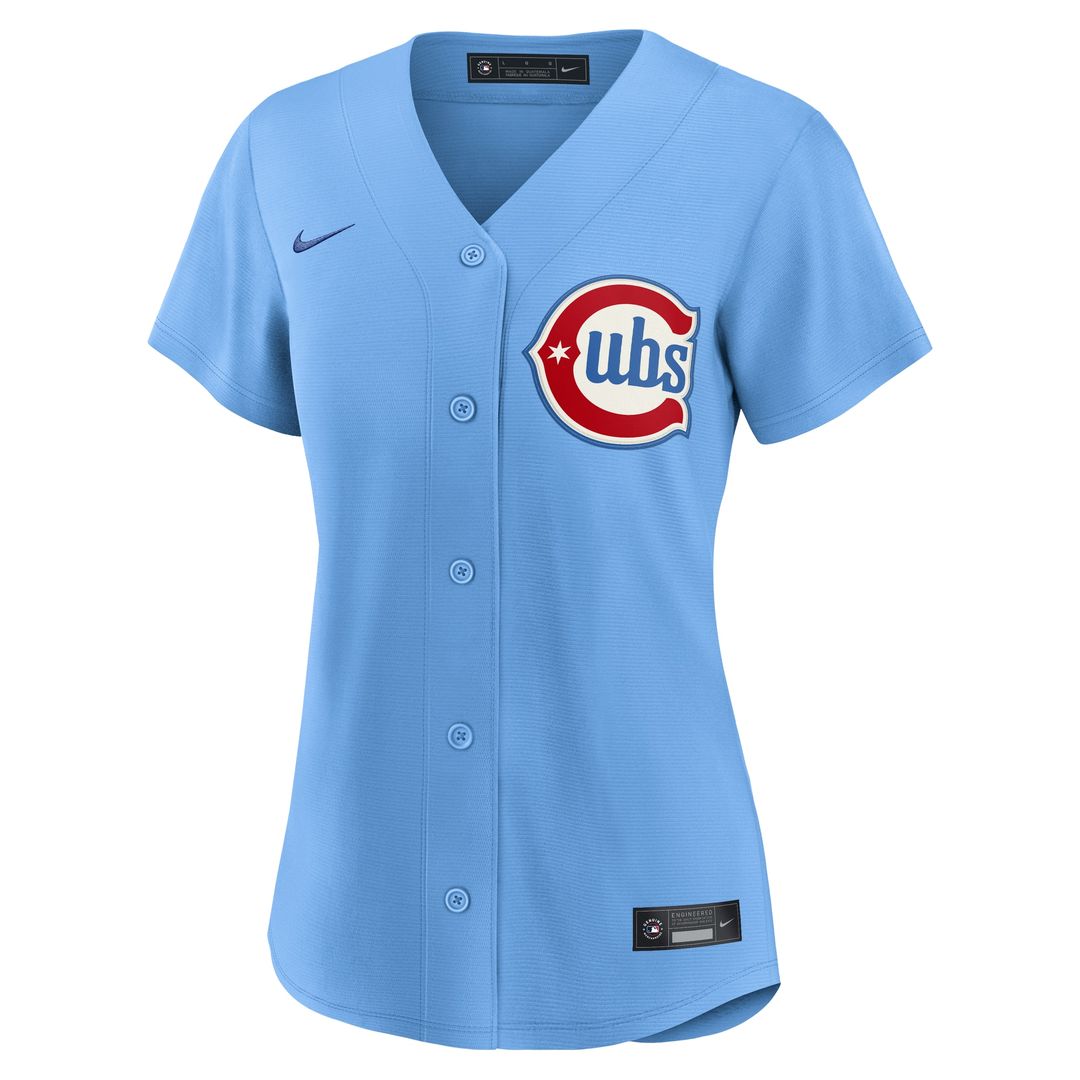 Chicago Cubs Nike Women's Alternate Replica Jersey - Light Blue MLB Team Jersey Baseball Fan Apparel