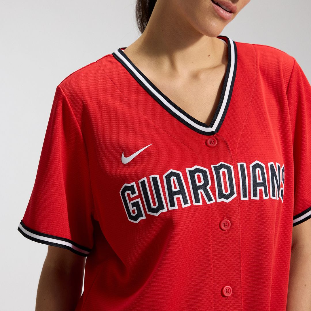 Cleveland Guardians Nike Women's Alternate Replica Jersey - Navy MLB Team Jersey Baseball Fan Apparel