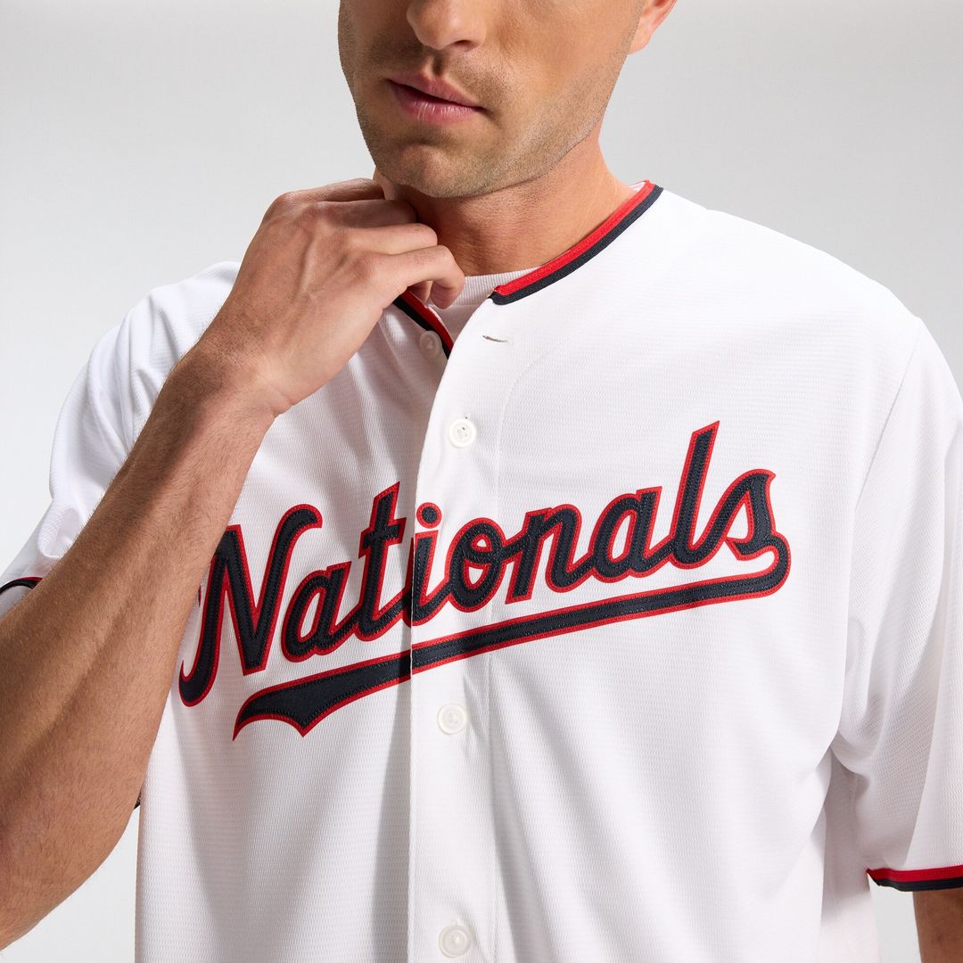 Washington Nationals CJ Abrams Nike Home Replica Jersey - White MLB Team Jersey Baseball Fan Apparel