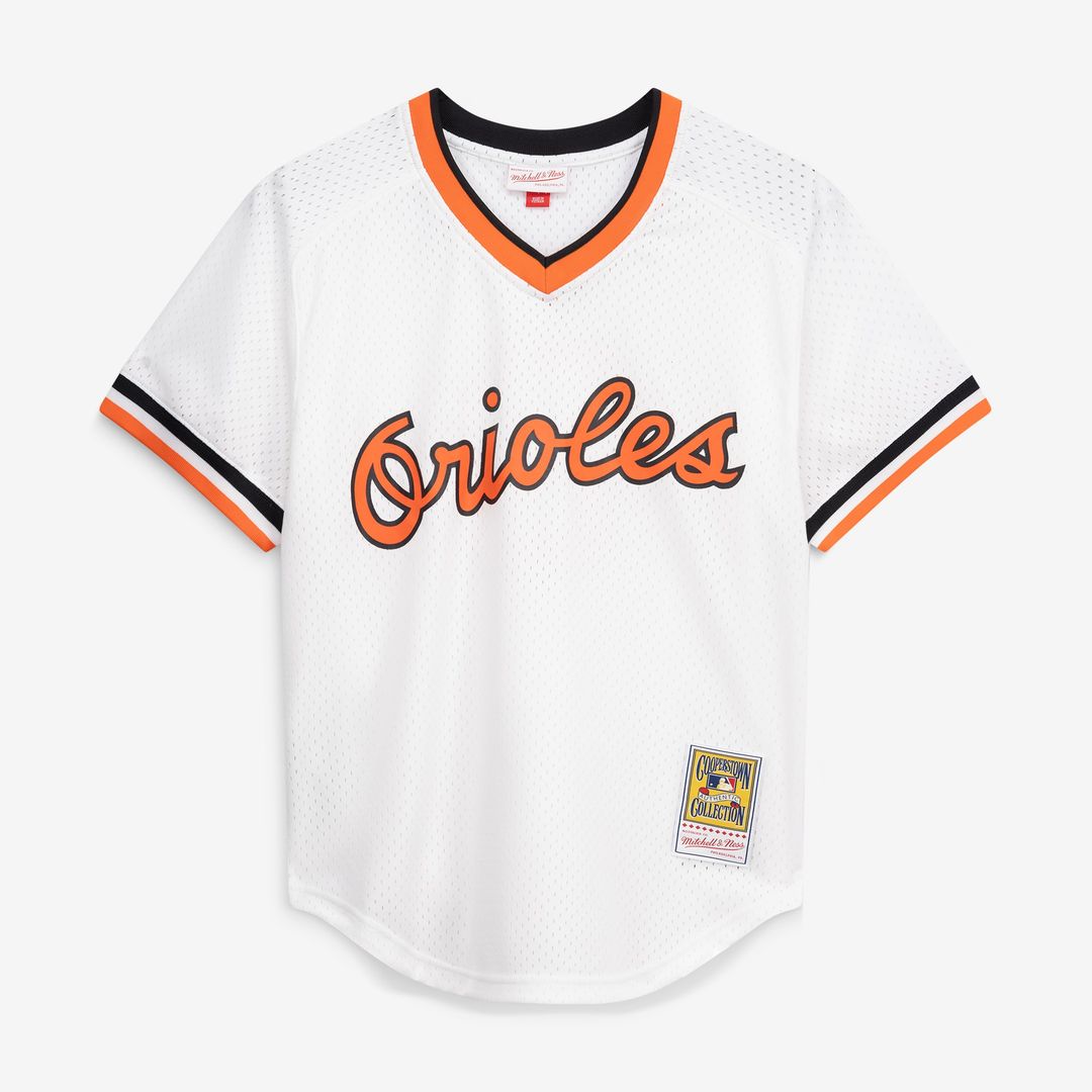 Baltimore Orioles Cal Ripken Jr. Mitchell & Ness Authentic Batting Practice Jersey - Orange MLB Team Jersey Baseball Fan Apparel