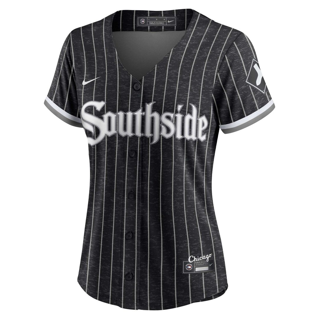 Chicago White Sox Bo Jackson Nike Women's City Connect Replica Player Jersey - Black MLB Team Jersey Baseball Fan Apparel
