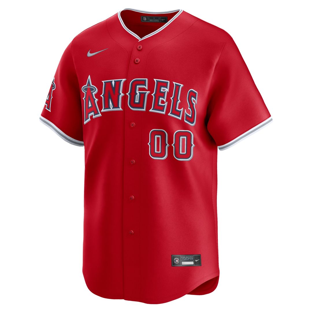 Los Angeles Angels Nike Home Limited Custom Jersey - White MLB Team Jersey Baseball Fan Apparel