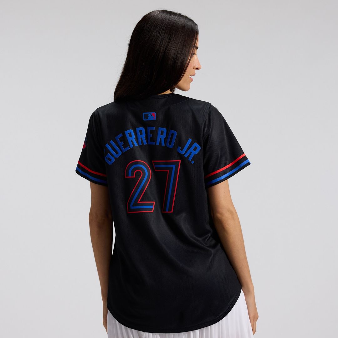 Toronto Blue Jays Vladimir Guerrero Jr. Nike Women's 2024 City Connect Limited Player Jersey - Navy MLB Team Jersey Baseball Fan Apparel
