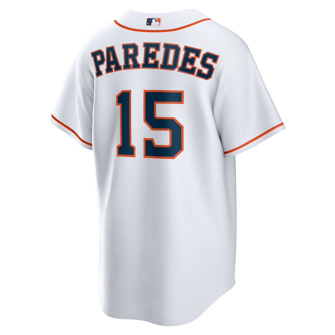 Houston Astros Isaac Paredes Nike Home Replica Jersey - White MLB Team Jersey Baseball Fan Apparel
