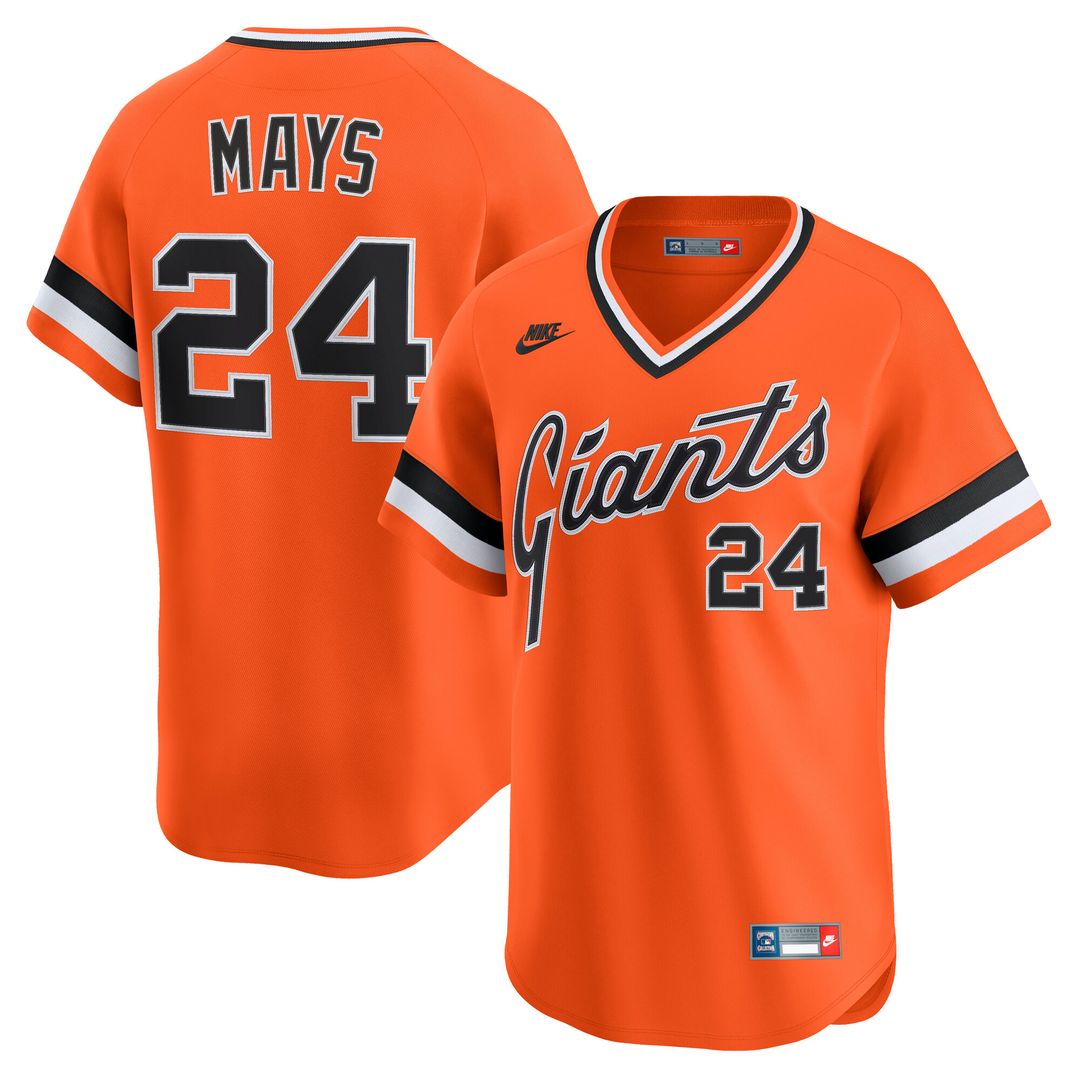 San Francisco Giants Willie Mays Nike Cooperstown Limited Jersey - Orange MLB Team Jersey Baseball Fan Apparel