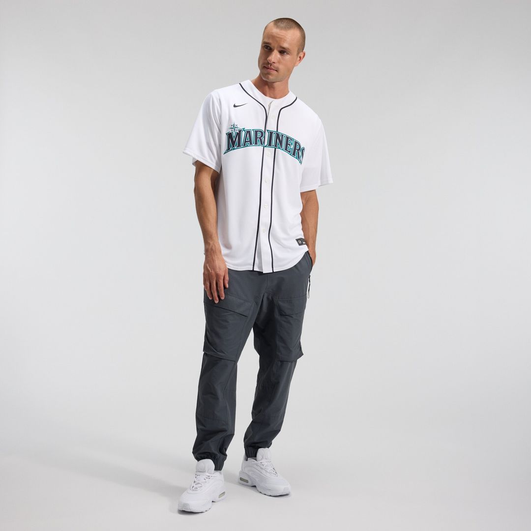 Seattle Mariners Luis Castillo Nike Home Replica Jersey - White MLB Team Jersey Baseball Fan Apparel