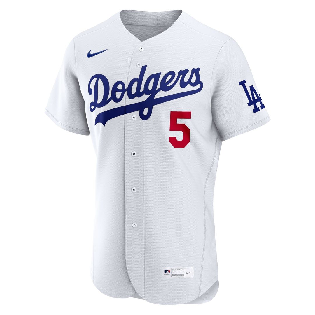 Los Angeles Dodgers Freddie Freeman Nike Home Authentic Jersey - White MLB Team Jersey Baseball Fan Apparel