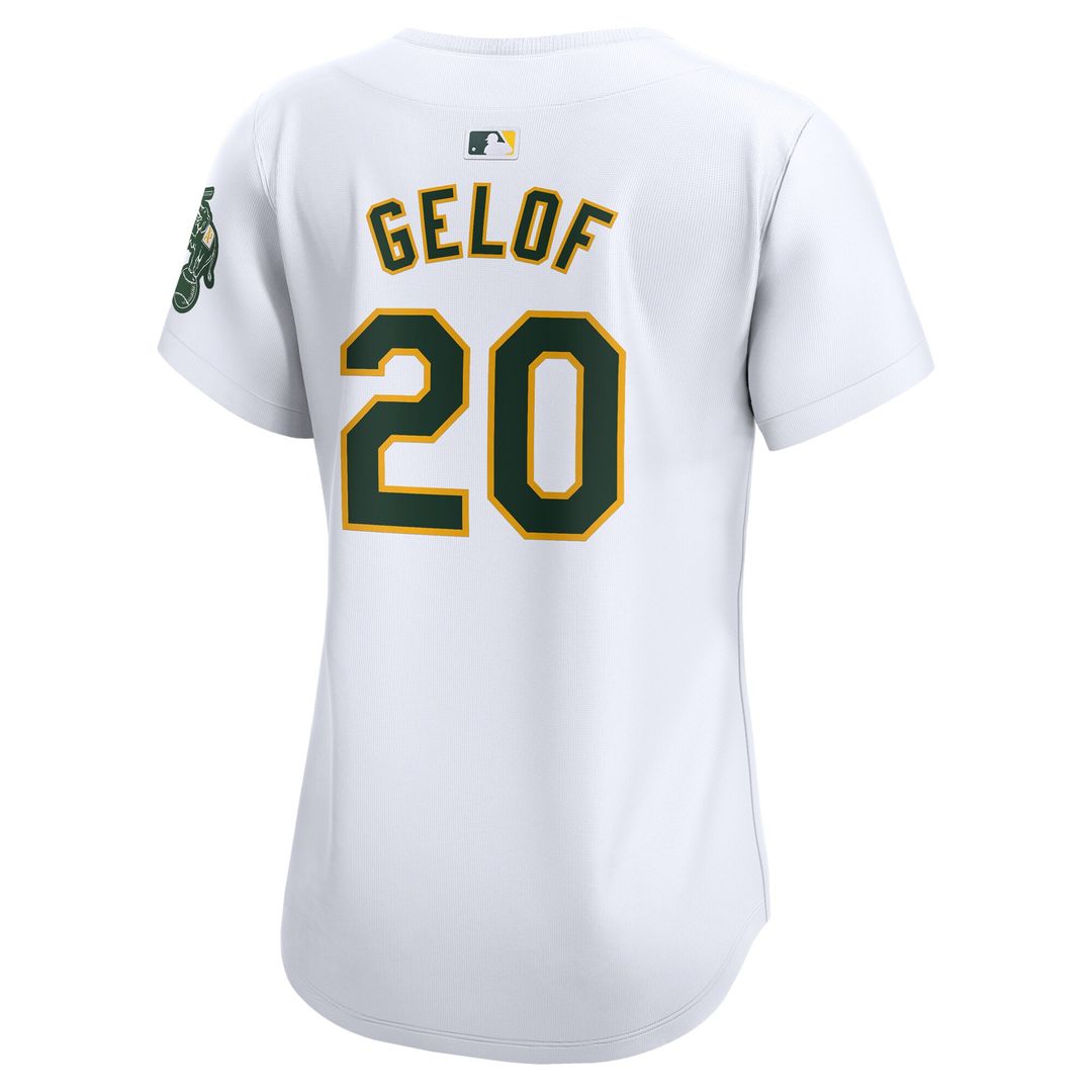 Athletics Zack Gelof Nike Women's Home Limited Player Jersey - White MLB Team Jersey Baseball Fan Apparel