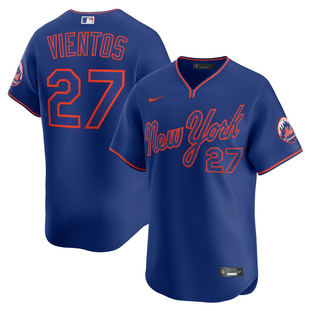 New York Mets Mark Vientos Nike Alternate Limited Player Jersey - Royal MLB Team Jersey Baseball Fan Apparel