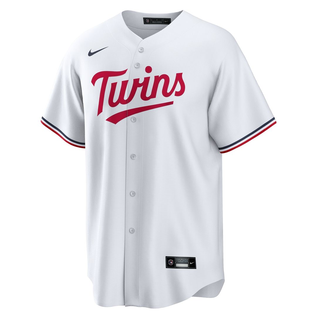 Minnesota Twins Nike Home Replica Custom Jersey - White MLB Team Jersey Baseball Fan Apparel