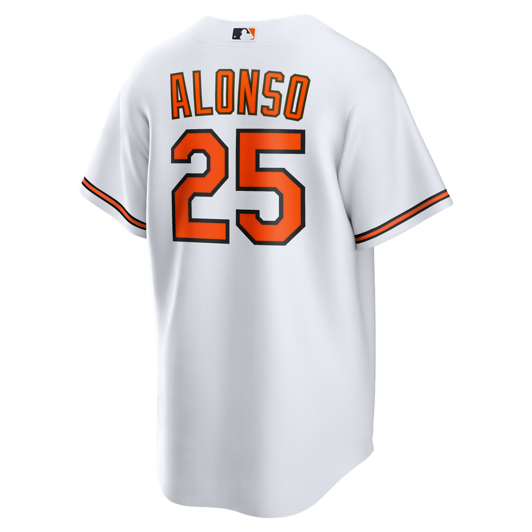 Baltimore Orioles Pete Alonso Nike Home Replica Jersey - White MLB Team Jersey Baseball Fan Apparel