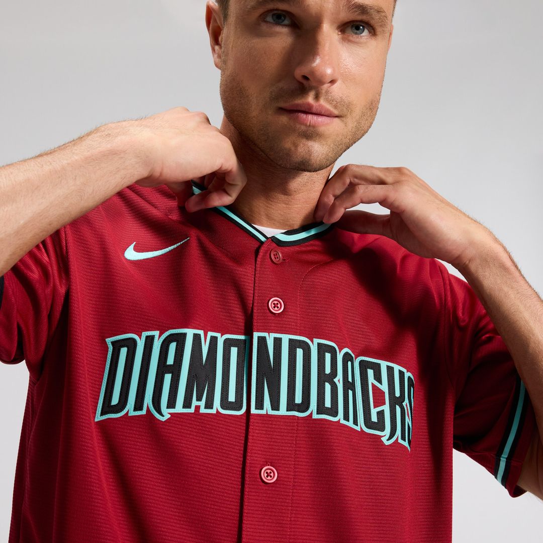 Arizona Diamondbacks Corbin Carroll Nike Alternate 2 Replica Jersey - Crimson MLB Team Jersey Baseball Fan Apparel