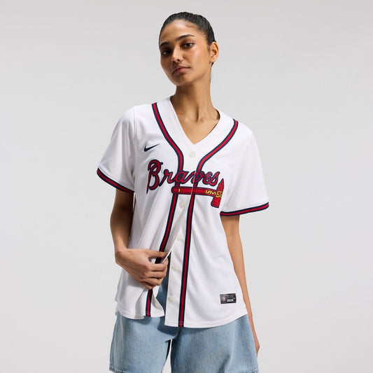 Atlanta Braves Nike Home Women's Limited Jersey - White MLB Team Jersey Baseball Fan Apparel