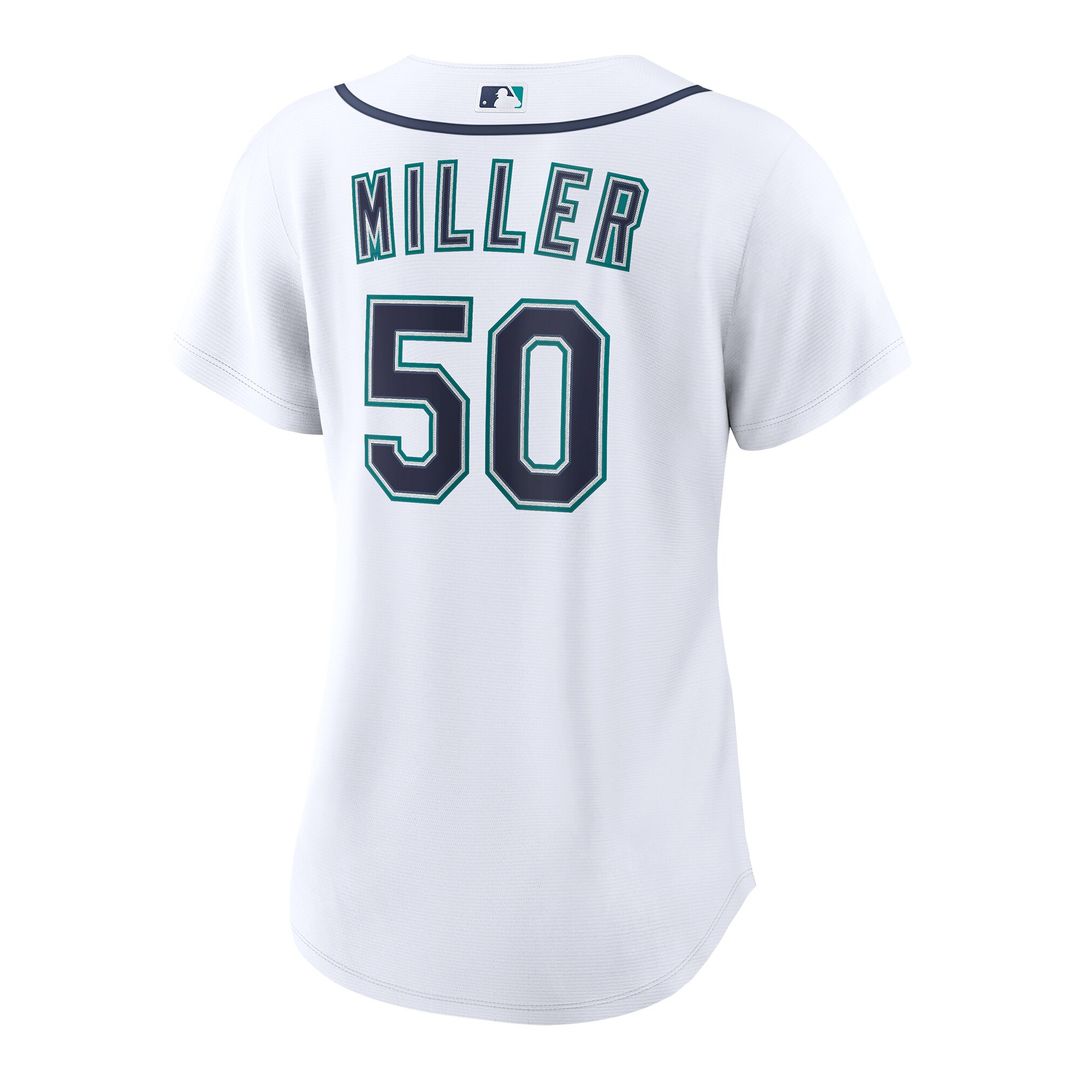 Seattle Mariners Bryce Miller Nike Women's Home Replica Jersey - White MLB Team Jersey Baseball Fan Apparel