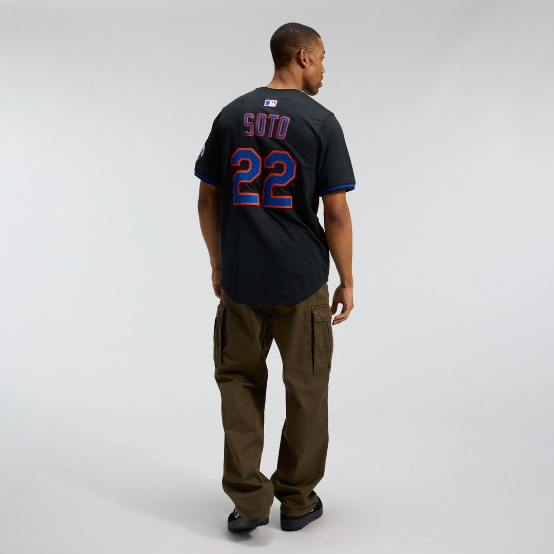 New York Mets Juan Soto Nike Alternate Limited Player Jersey - Black MLB Team Jersey Baseball Fan Apparel