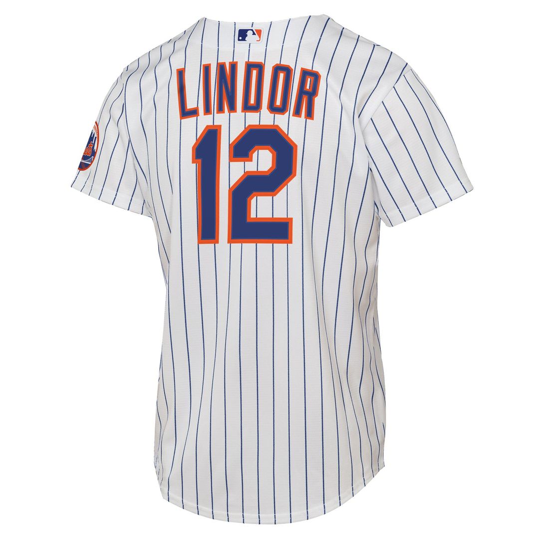 New York Mets Francisco Lindor Nike Youth Road Stadium Player Jersey - Gray MLB Team Jersey Baseball Fan Apparel