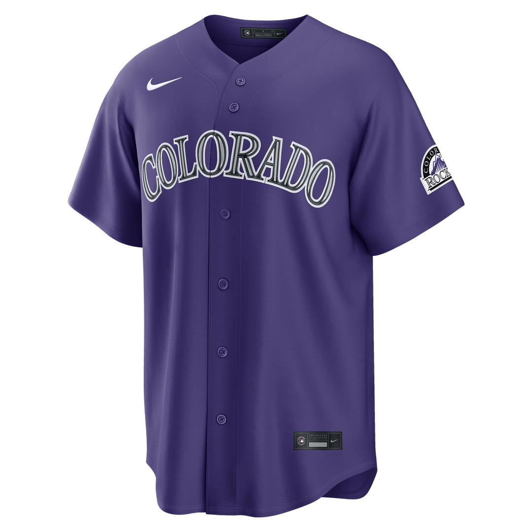 Colorado Rockies Nike Alternate Stadium Jersey - Purple MLB Team Jersey Baseball Fan Apparel