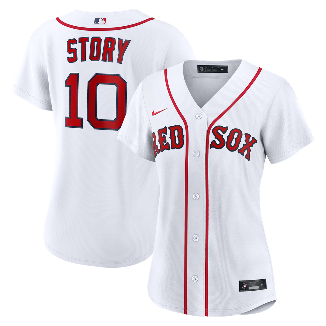 Boston Red Sox Trevor Story Nike Women's Home Replica Jersey - White MLB Team Jersey Baseball Fan Apparel