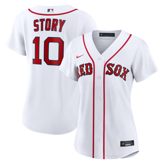 Boston Red Sox Trevor Story Nike Women's Home Replica Jersey - White MLB Team Jersey Baseball Fan Apparel