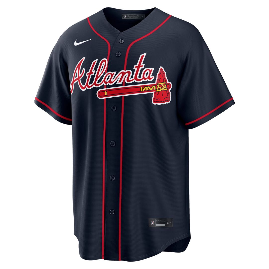 Atlanta Braves Ronald Acuña Jr. Nike Alternate 2 Replica Jersey - Red MLB Team Jersey Baseball Fan Apparel