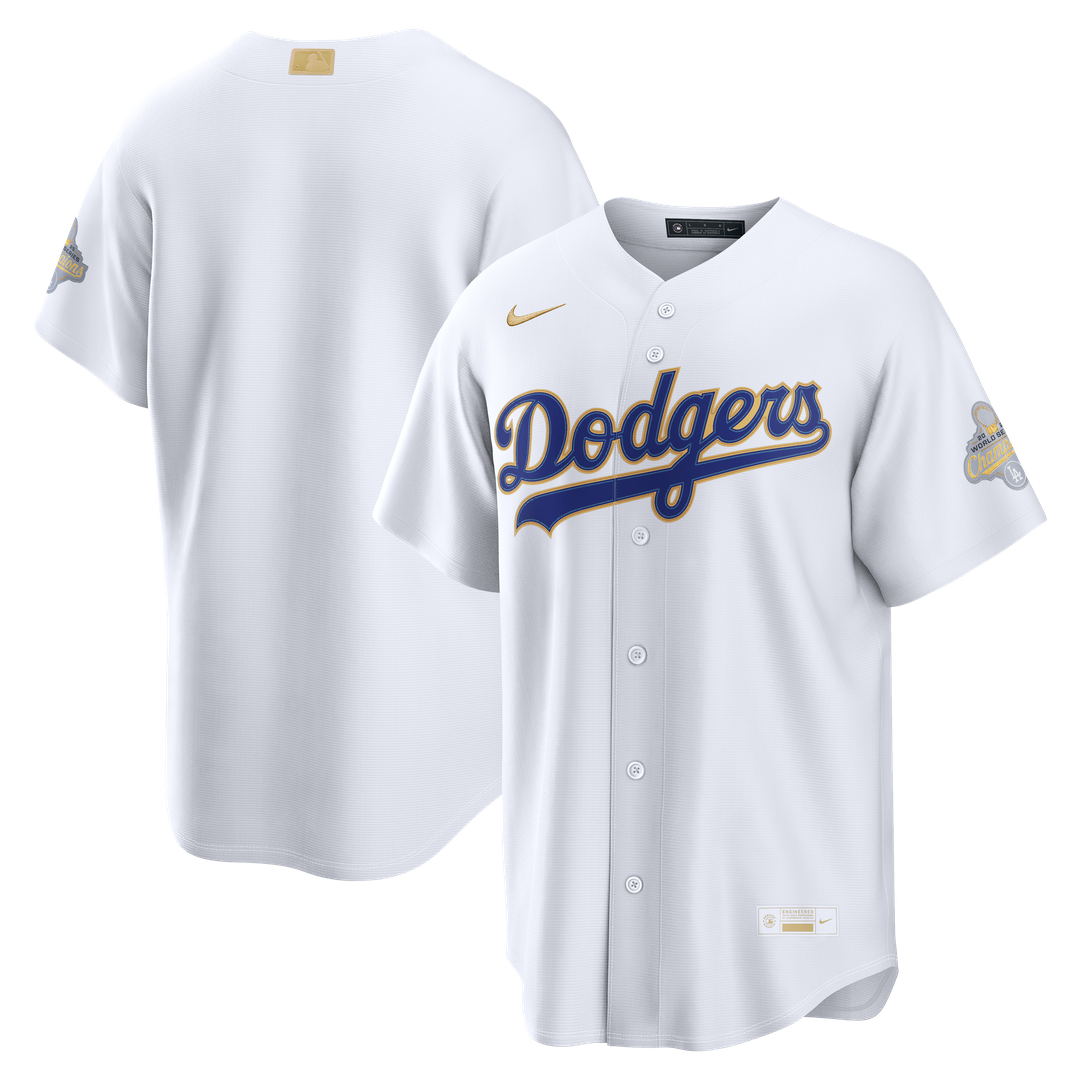 Los Angeles Dodgers Nike 2026 Gold Collection Stadium Jersey - White MLB Team Jersey Baseball Fan Apparel