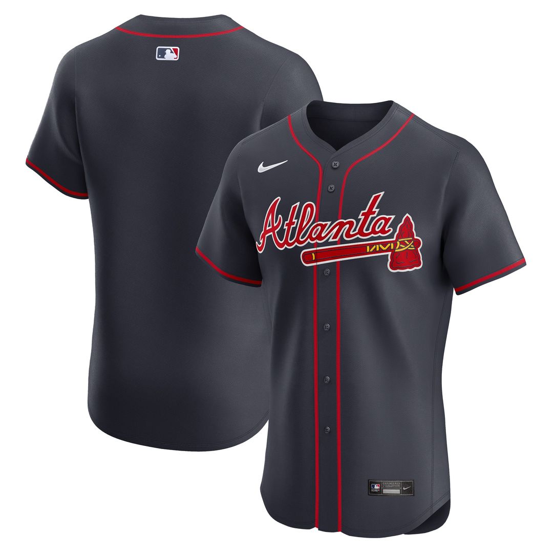 Atlanta Braves Nike Home Elite Jersey - White MLB Team Jersey Baseball Fan Apparel