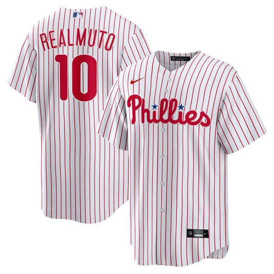 Philadelphia Phillies JT Realmuto Nike Home Replica Player Name Jersey - White MLB Team Jersey Baseball Fan Apparel