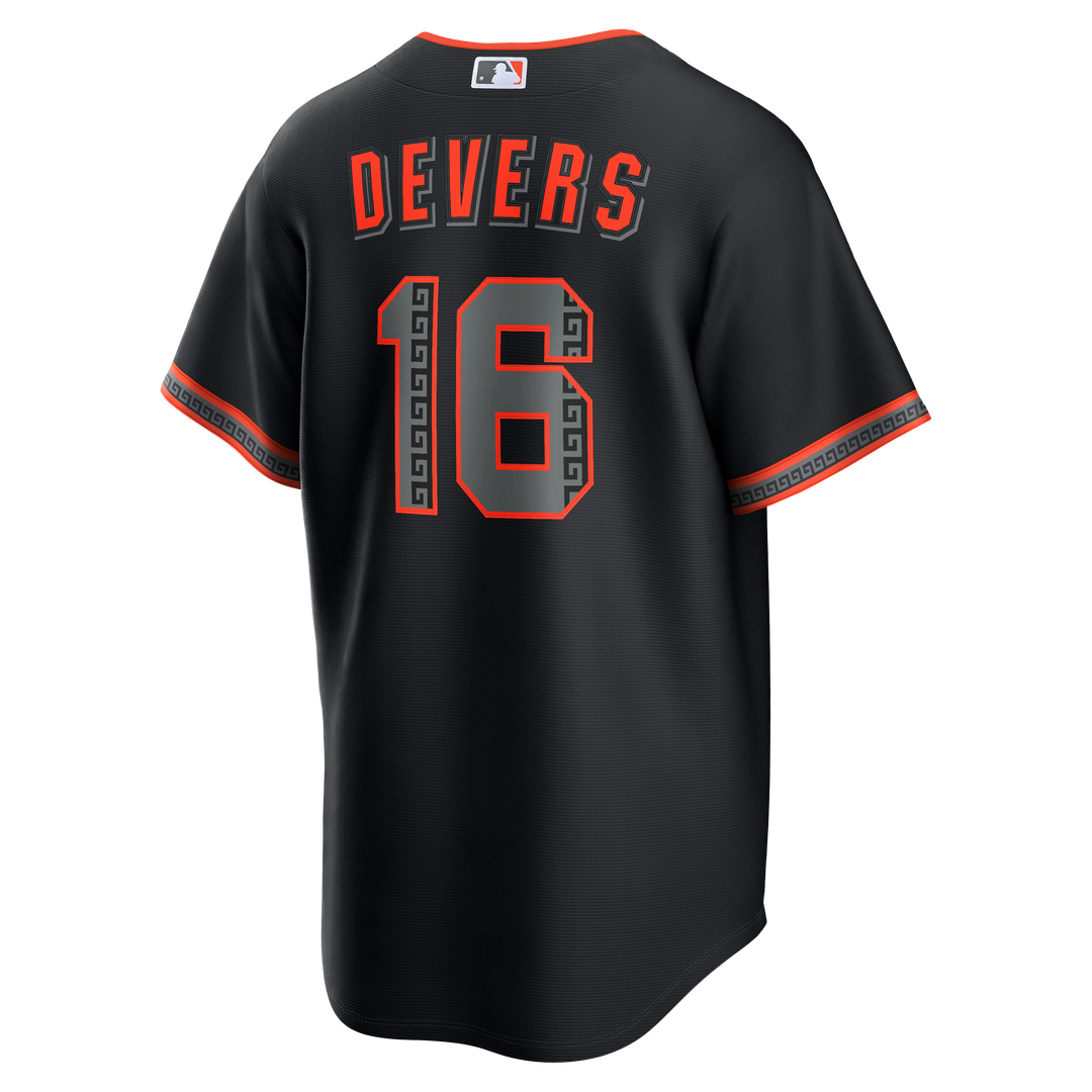 San Francisco Giants Rafael Devers Nike Alternate Replica Jersey - Black MLB Team Jersey Baseball Fan Apparel