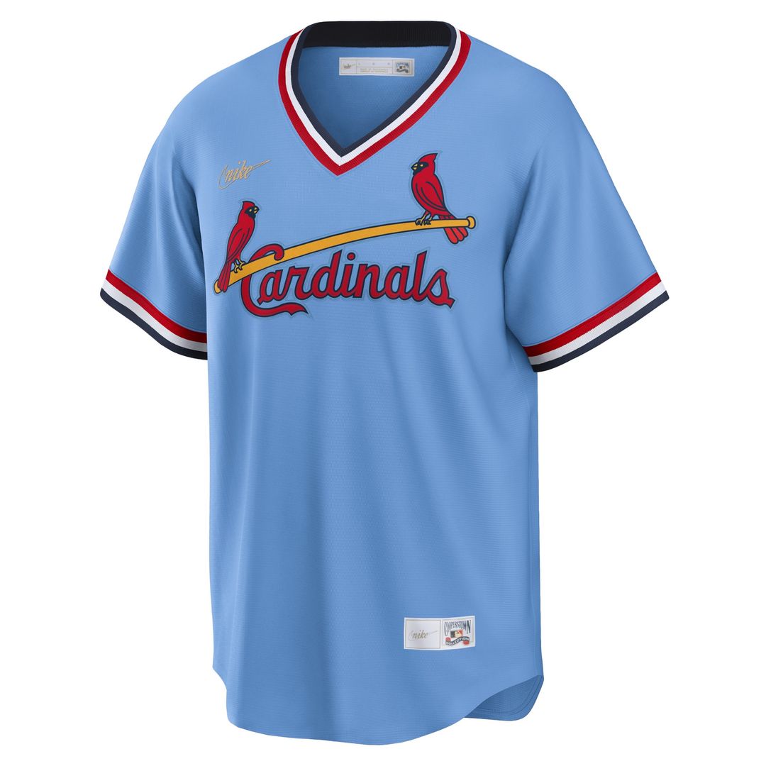 St. Louis Cardinals Ozzie Smith Nike Road Cooperstown Player Jersey - Light Blue MLB Team Jersey Baseball Fan Apparel