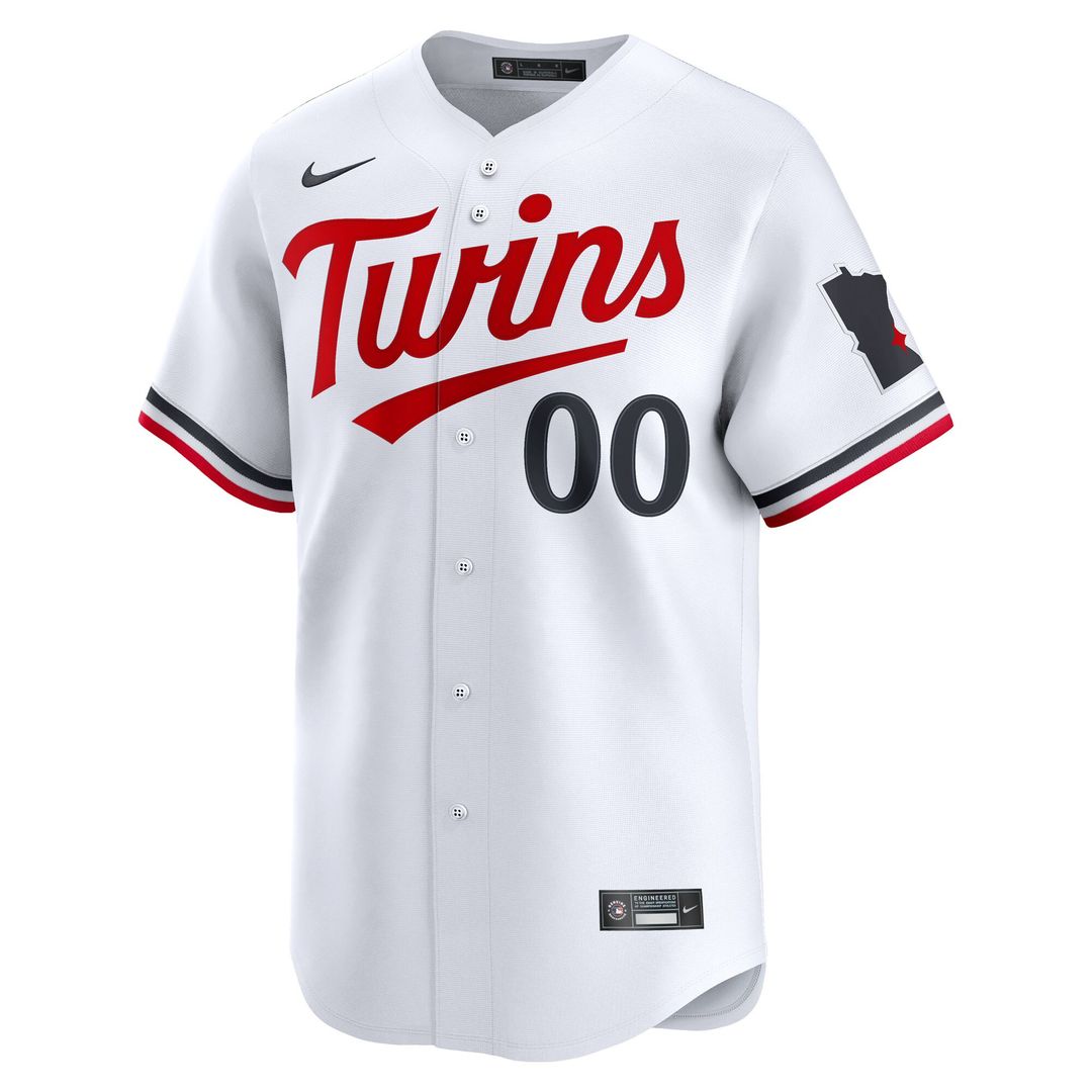 Minnesota Twins Nike Home Limited Pick - A - Player Retired Roster Jersey - White MLB Team Jersey Baseball Fan Apparel
