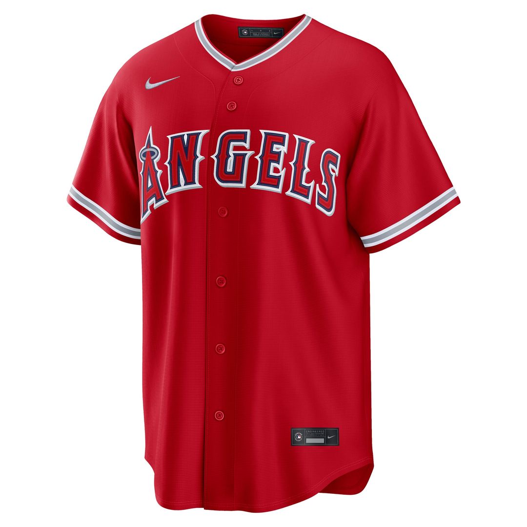 Los Angeles Angels Mike Trout Nike Road Replica Jersey - Gray MLB Team Jersey Baseball Fan Apparel