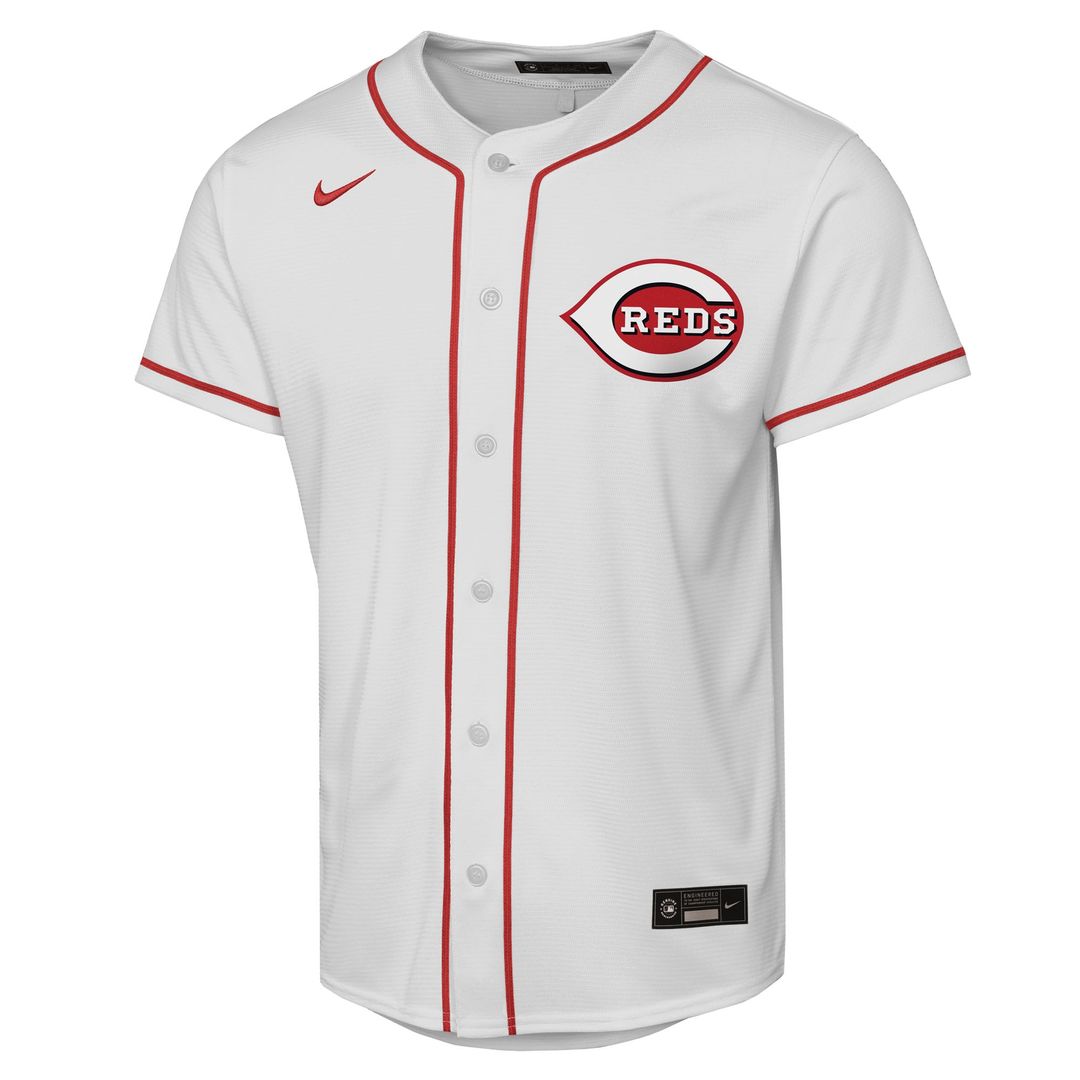 Cincinnati Reds Elly De La Cruz Nike Youth Home Replica Player Jersey - White MLB Team Jersey Baseball Fan Apparel