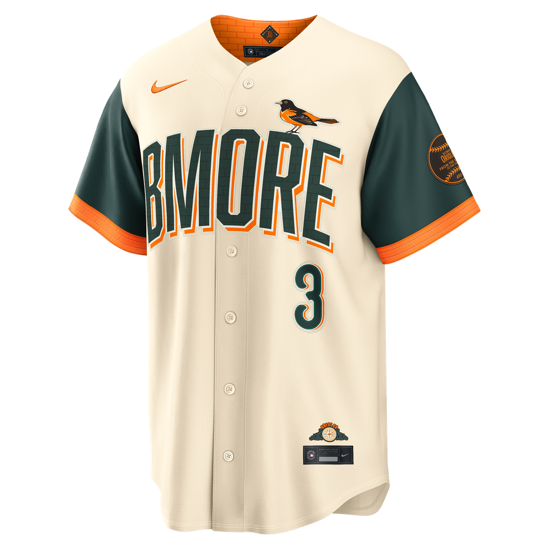 Baltimore Orioles Taylor Ward Nike 2026 City Connect Stadium Jersey - Cream MLB Team Jersey Baseball Fan Apparel