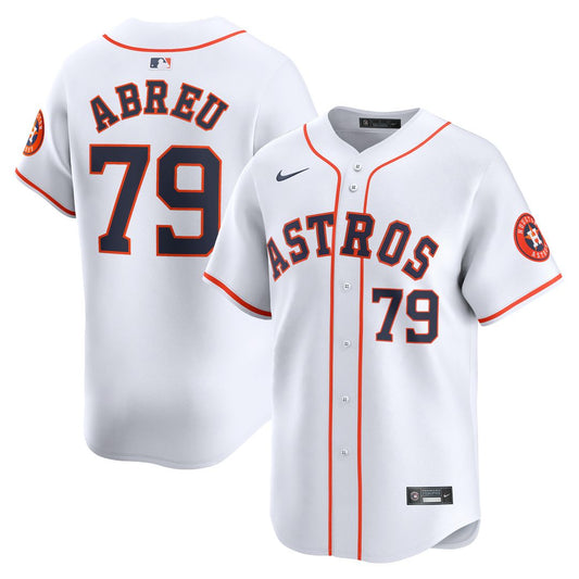 Houston Astros Jose Abreu Nike Home Limited Player Jersey - White MLB Team Jersey Baseball Fan Apparel