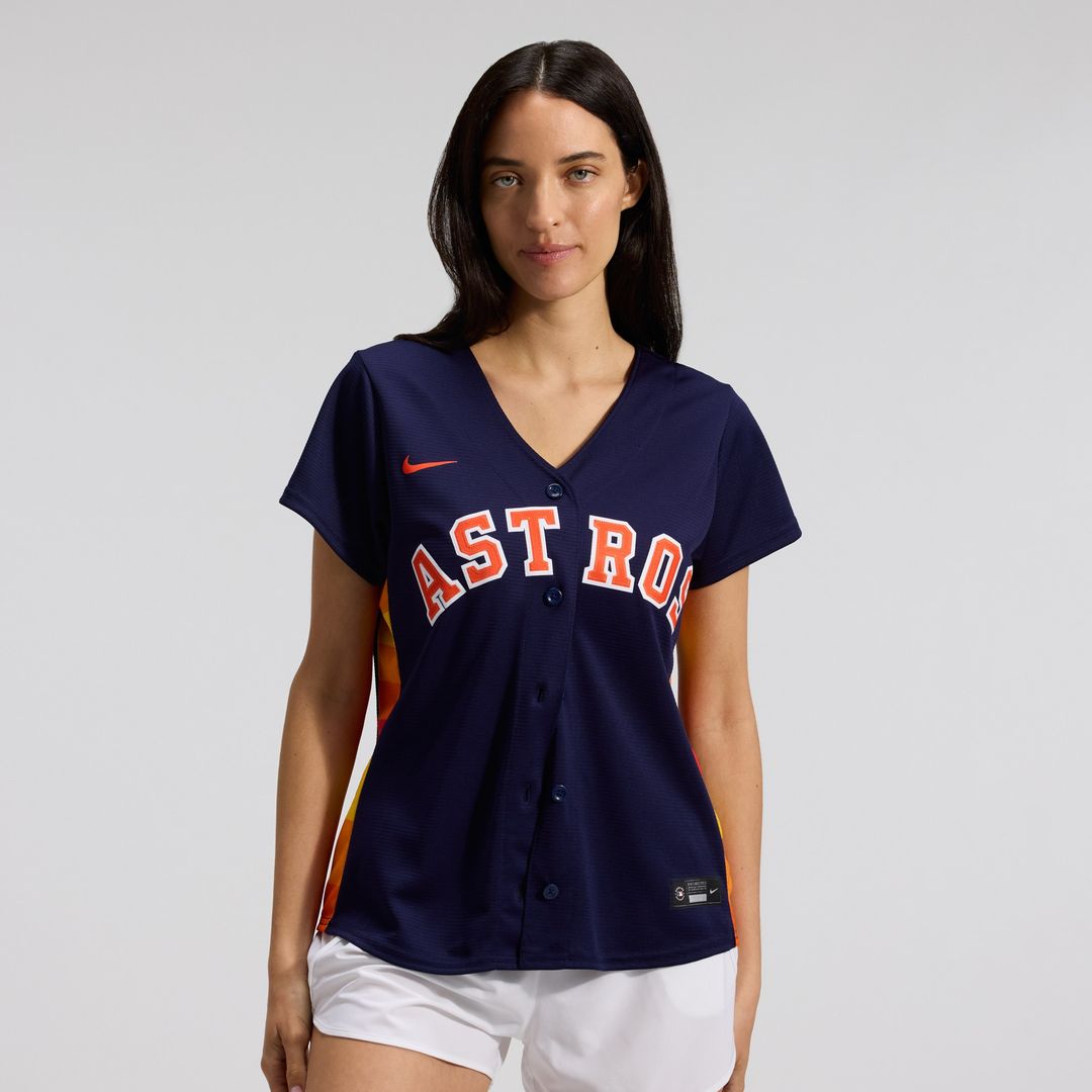 Houston Astros Jose Altuve Nike Women's Alternate Replica Player Jersey - Navy MLB Team Jersey Baseball Fan Apparel