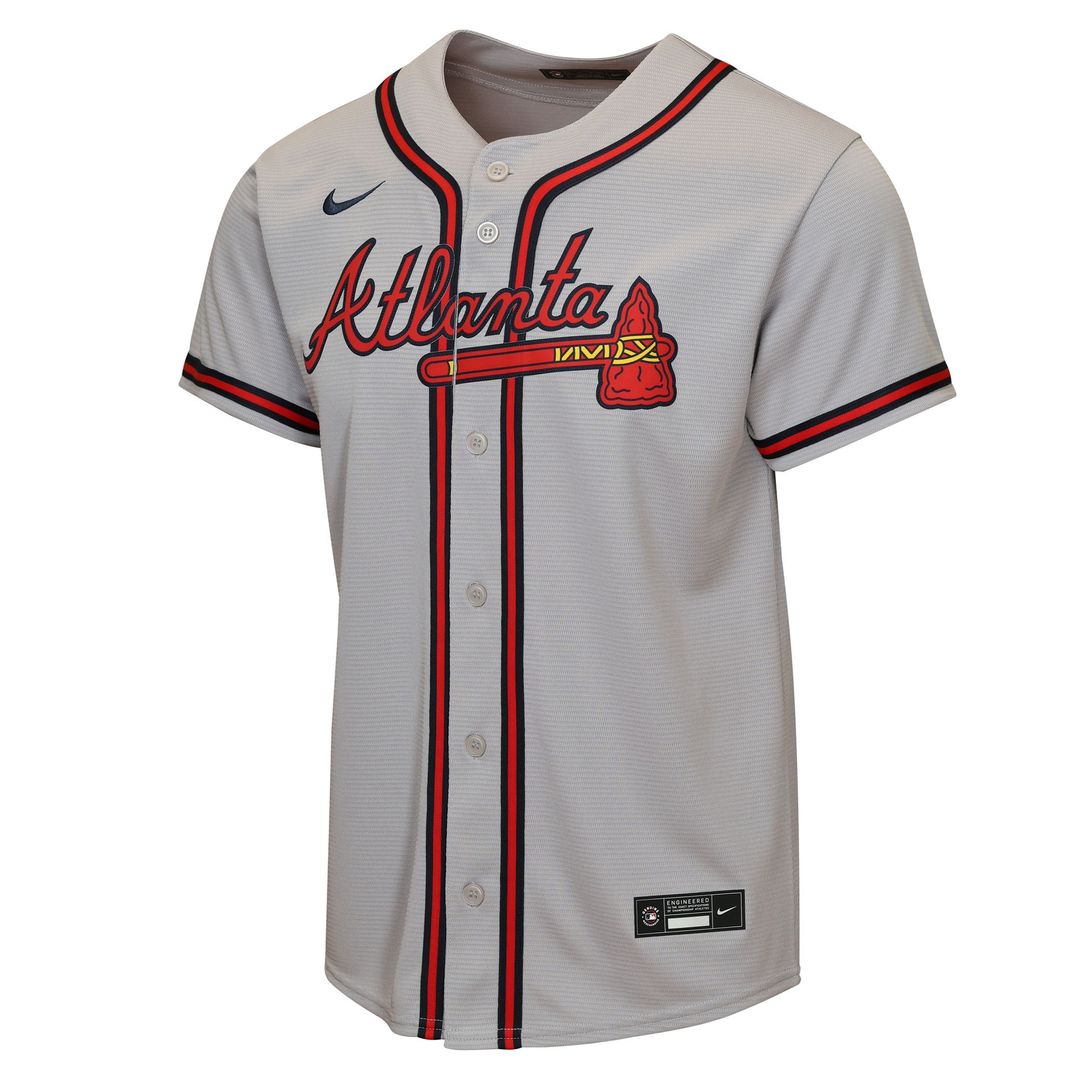 Atlanta Braves Ronald Acuña Jr. Nike Youth Road Replica Jersey - Gray MLB Team Jersey Baseball Fan Apparel