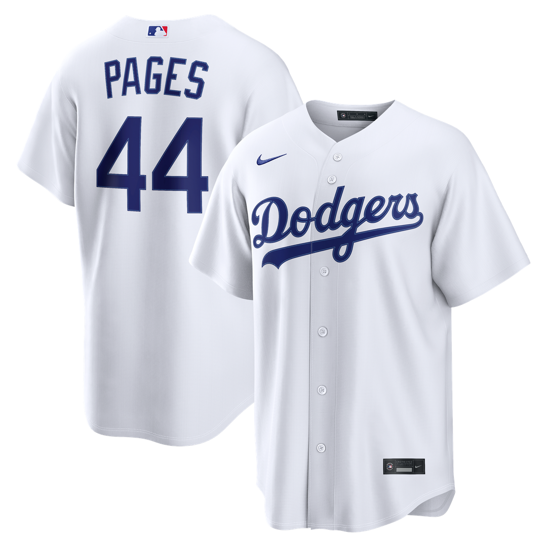 Los Angeles Dodgers Andy Pages Nike Home Replica Jersey - White MLB Team Jersey Baseball Fan Apparel