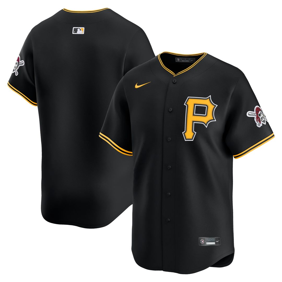 Pittsburgh Pirates Nike Alternate Limited Jersey - Black MLB Team Jersey Baseball Fan Apparel