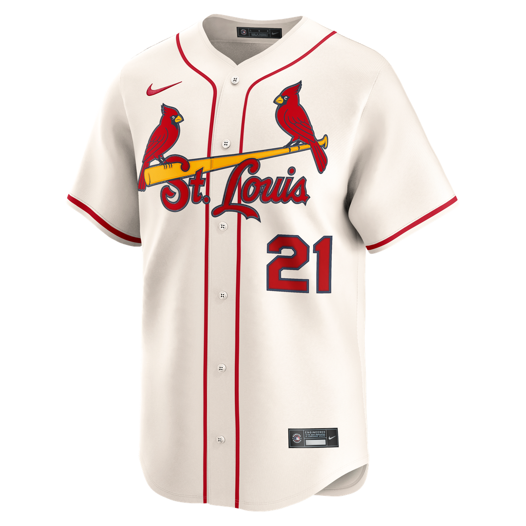 St. Louis Cardinals Lars Nootbaar Nike Alternate 2 Limited Jersey - Cream MLB Team Jersey Baseball Fan Apparel