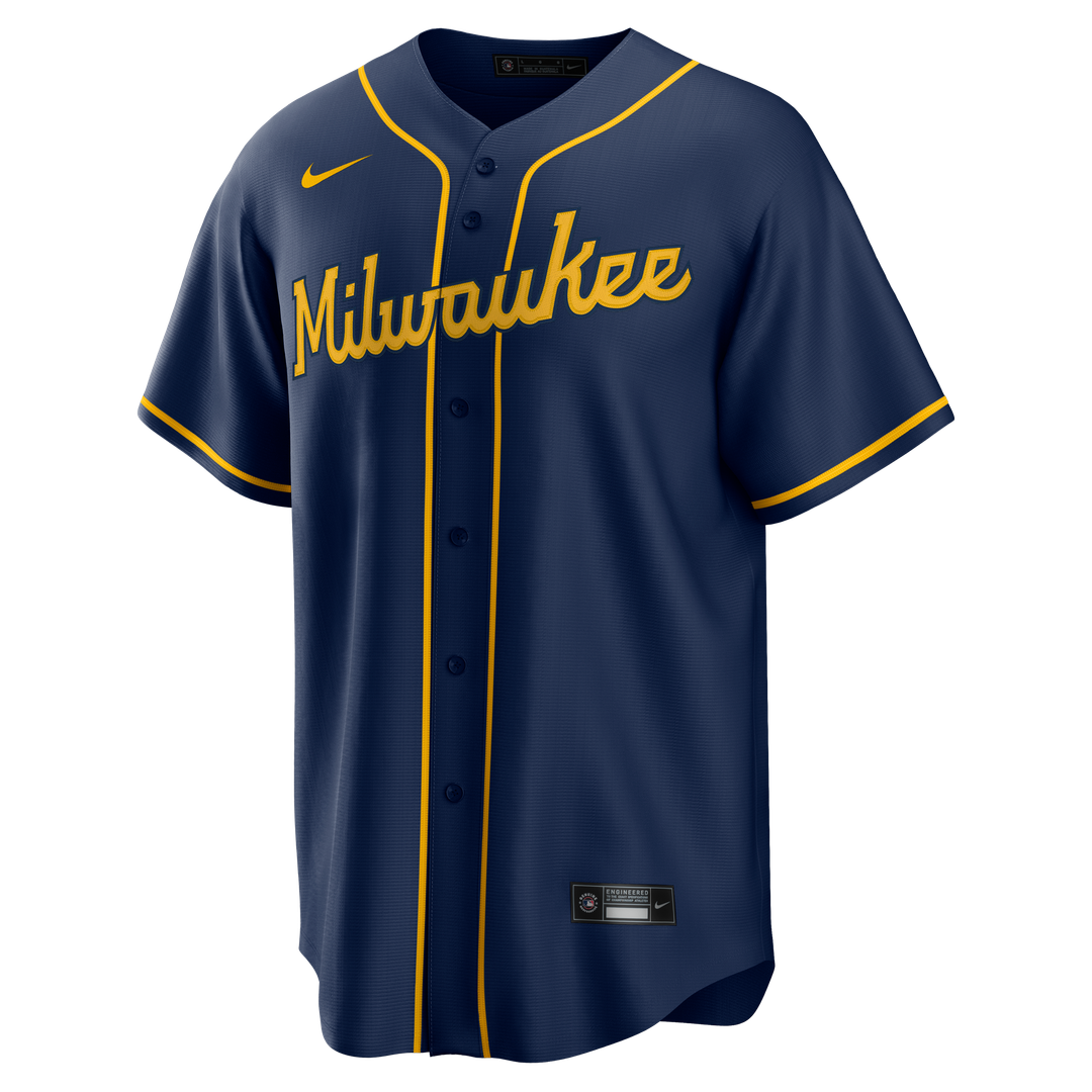 Milwaukee Brewers Nike Home Replica Team Jersey - Cream MLB Team Jersey Baseball Fan Apparel