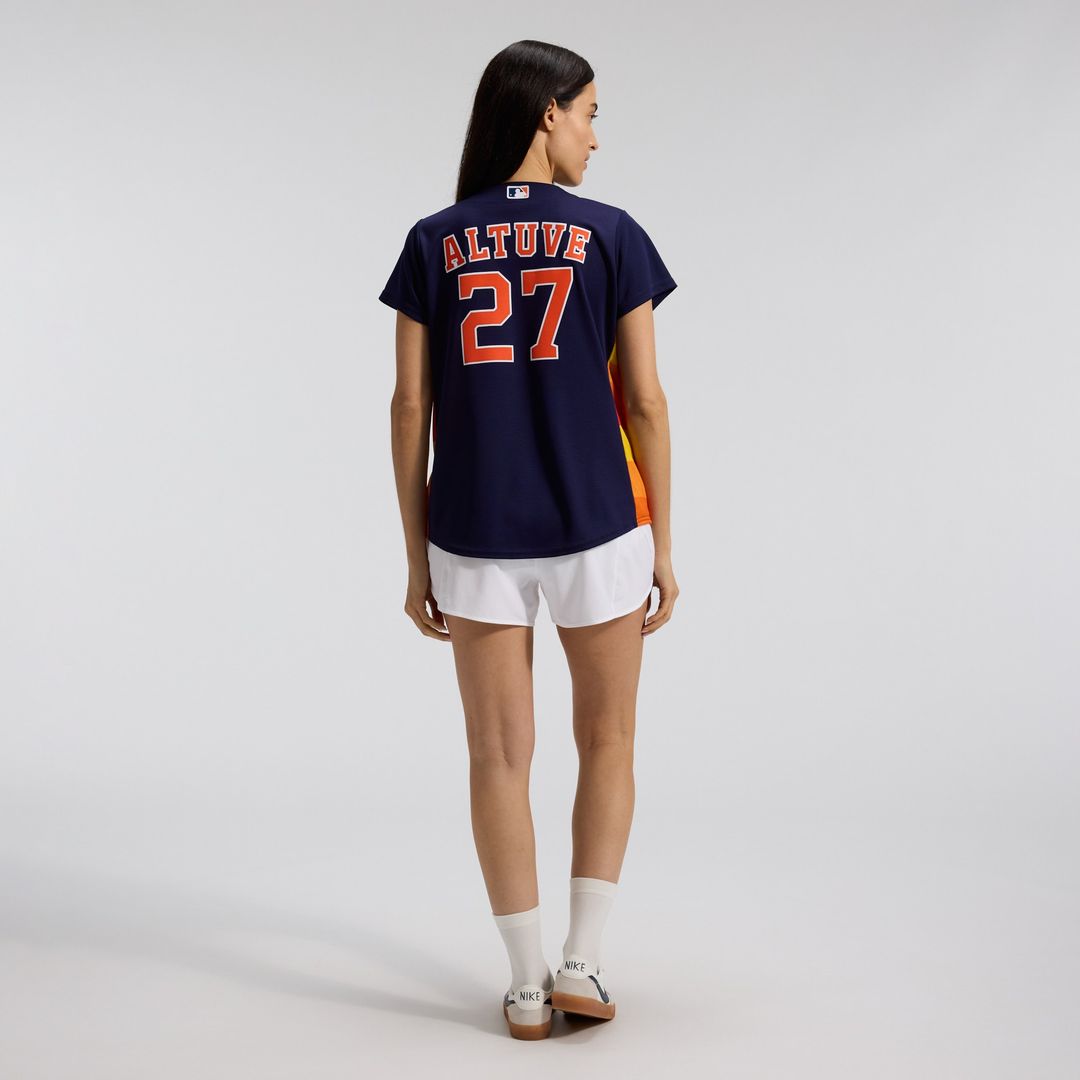 Houston Astros Jose Altuve Nike Women's Alternate Replica Player Jersey - Navy MLB Team Jersey Baseball Fan Apparel