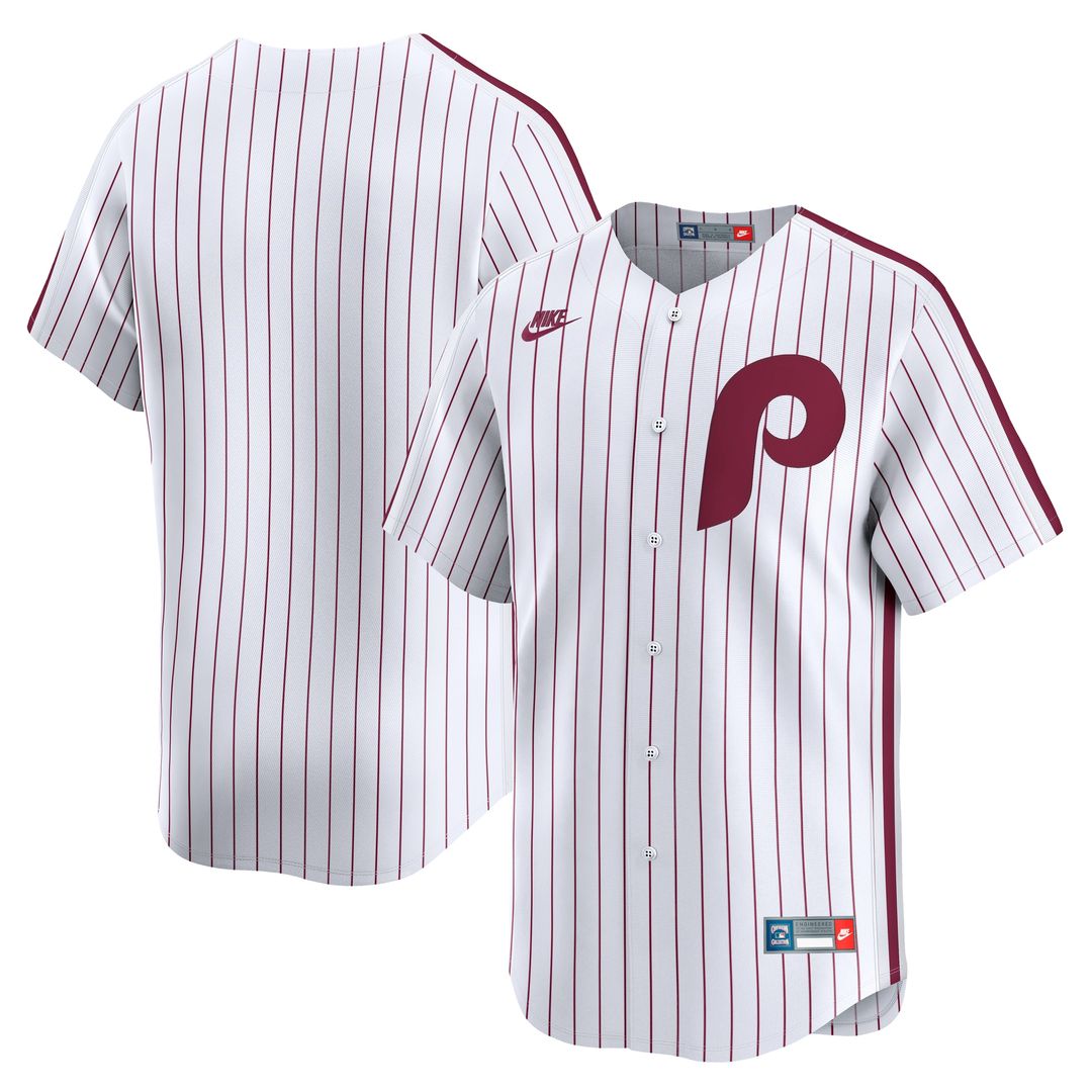 Philadelphia Phillies Nike Cooperstown Limited Jersey - White MLB Team Jersey Baseball Fan Apparel