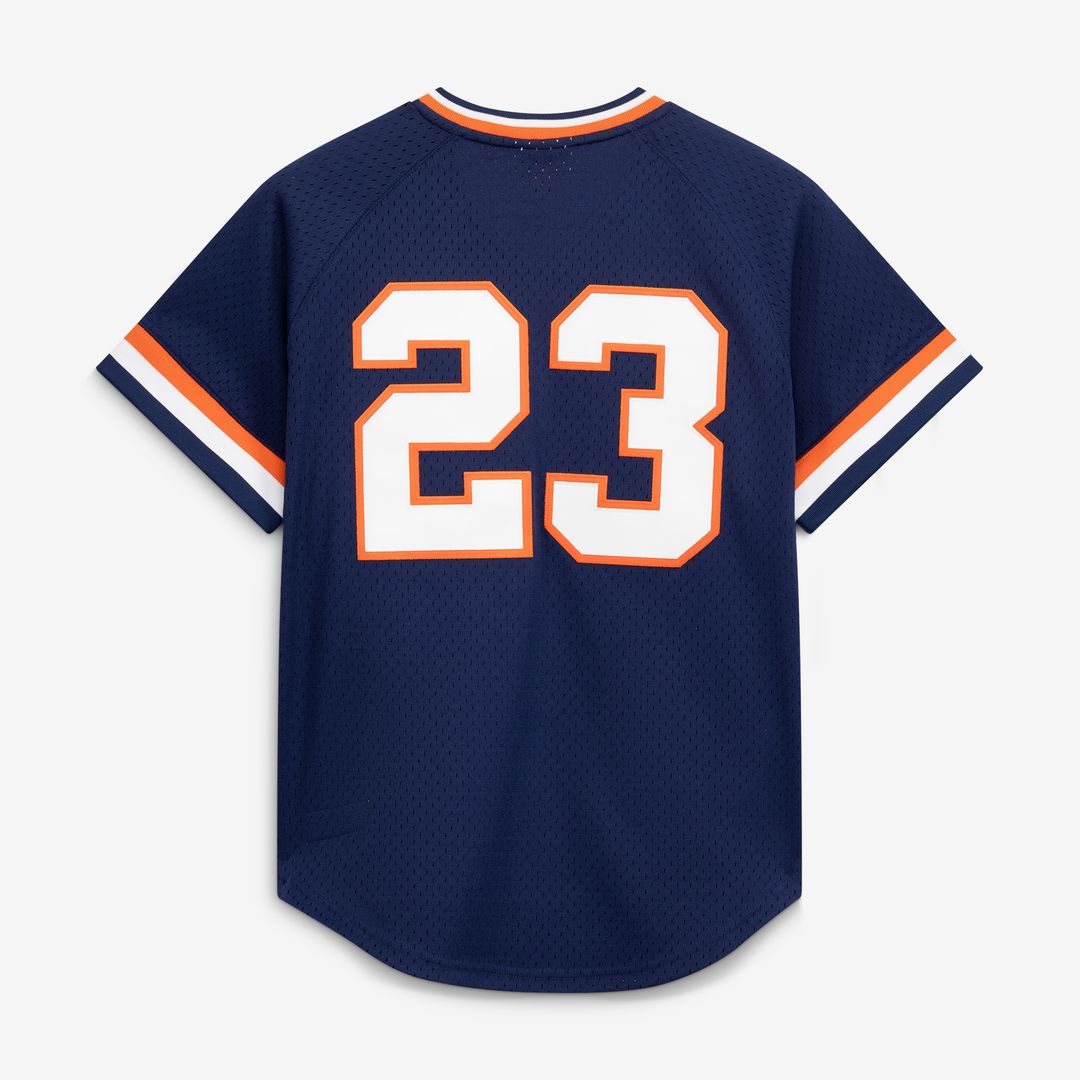 Detroit Tigers Kirk Gibson Mitchell & Ness Authentic Batting Practice Jersey - Navy MLB Team Jersey Baseball Fan Apparel