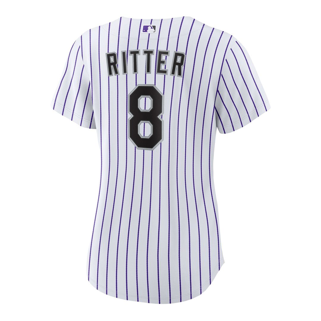 Colorado Rockies Ryan Ritter Nike Women's Home Replica Jersey - White MLB Team Jersey Baseball Fan Apparel