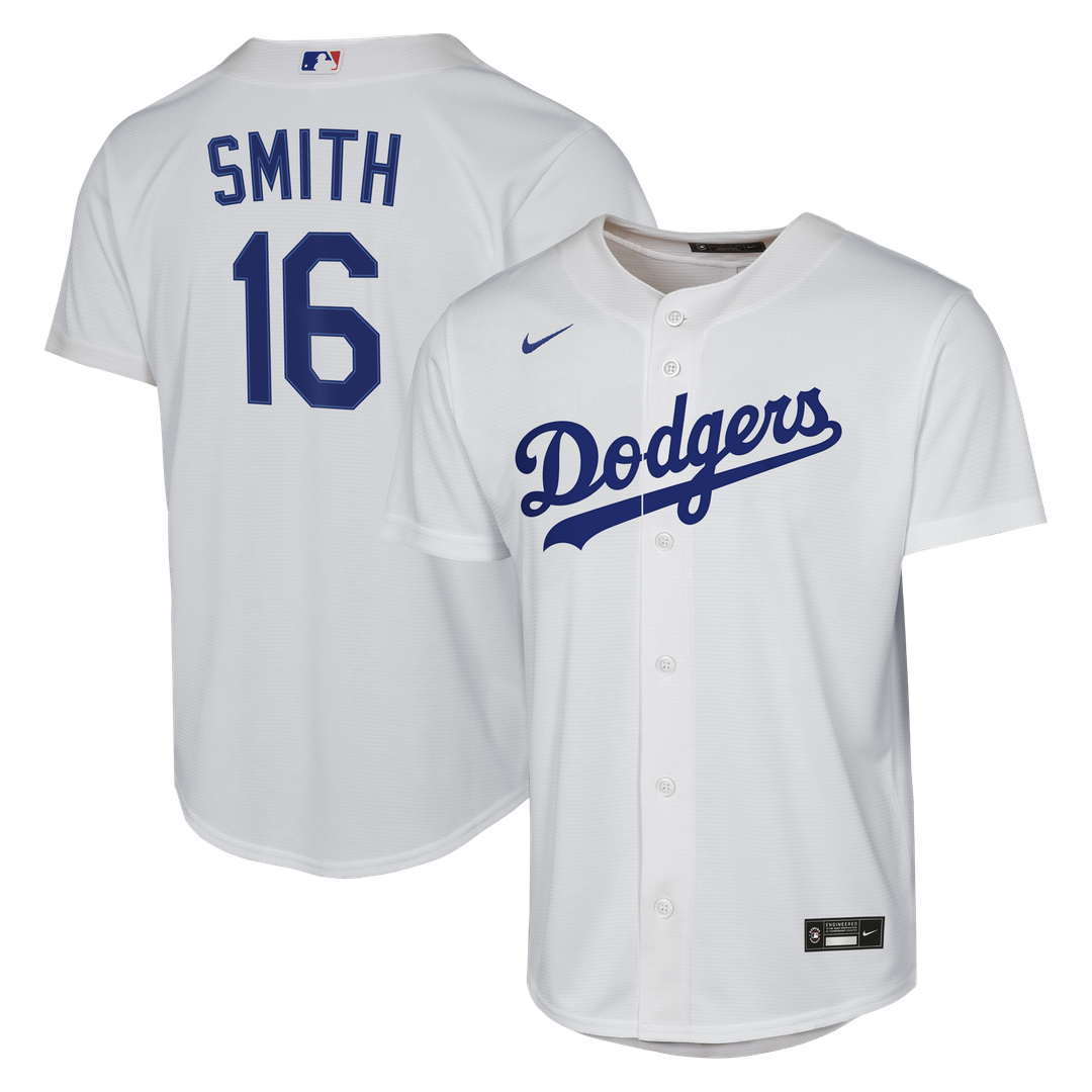 Los Angeles Dodgers Will Smith Nike Youth Home Replica Jersey - White MLB Team Jersey Baseball Fan Apparel